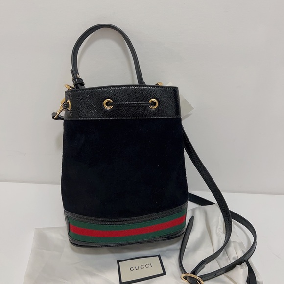 BNWT* Gucci Ophidia Small Suede Bucket Bag - Picture 3 of 11